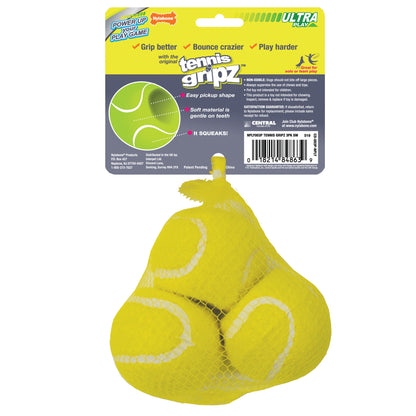 Nylabone Power Play Dog Tennis Ball Gripz 1ea for Small to Giant Dogs Up to 50 lbs