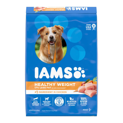 IAMS Healthy Weight Adult Dry Dog Food Chicken Formula for Weight Management