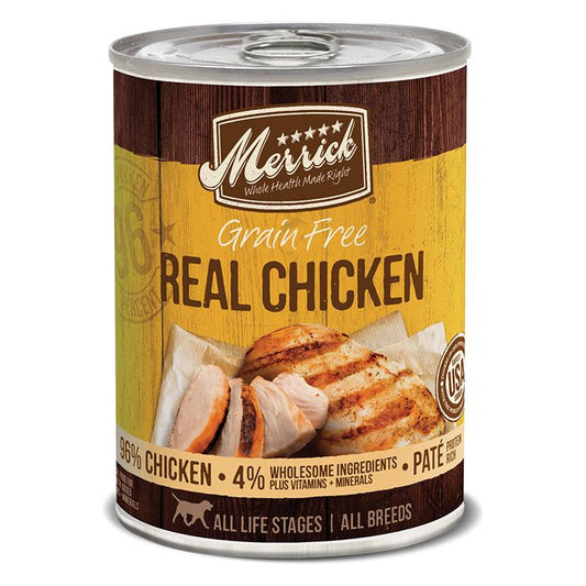 Merrick Dog Grain Free Real Chicken 12.7oz. (Case of 12)