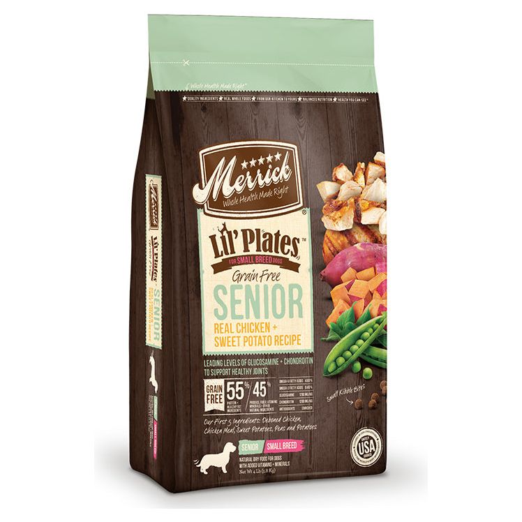 Merrick Dog Lil Plates Grain Free Senior Chicken And Sweet Potato 12Lb