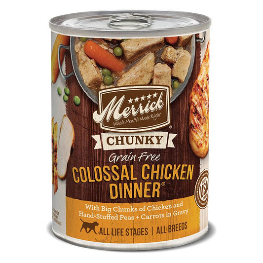Merrick Dog Chunky Colossal Chicken 12.7oz. (Case of 12)