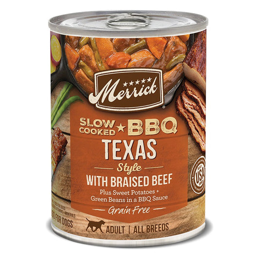 Merrick Dog Slow-Cooked Grain Free Texas Style Beef 12.7oz. (Case of 12)
