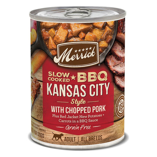 Merrick Dog Slow-Cooked Grain Free Kansas Style Pork 12.7oz. (Case of 12)