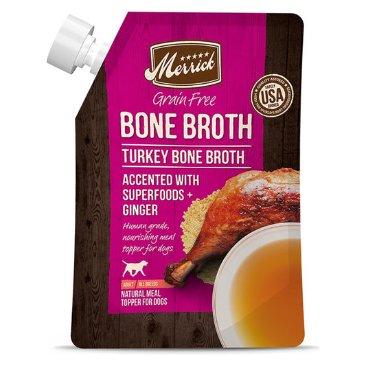 Merrick Dog Bone Broth Grain Free Turkey