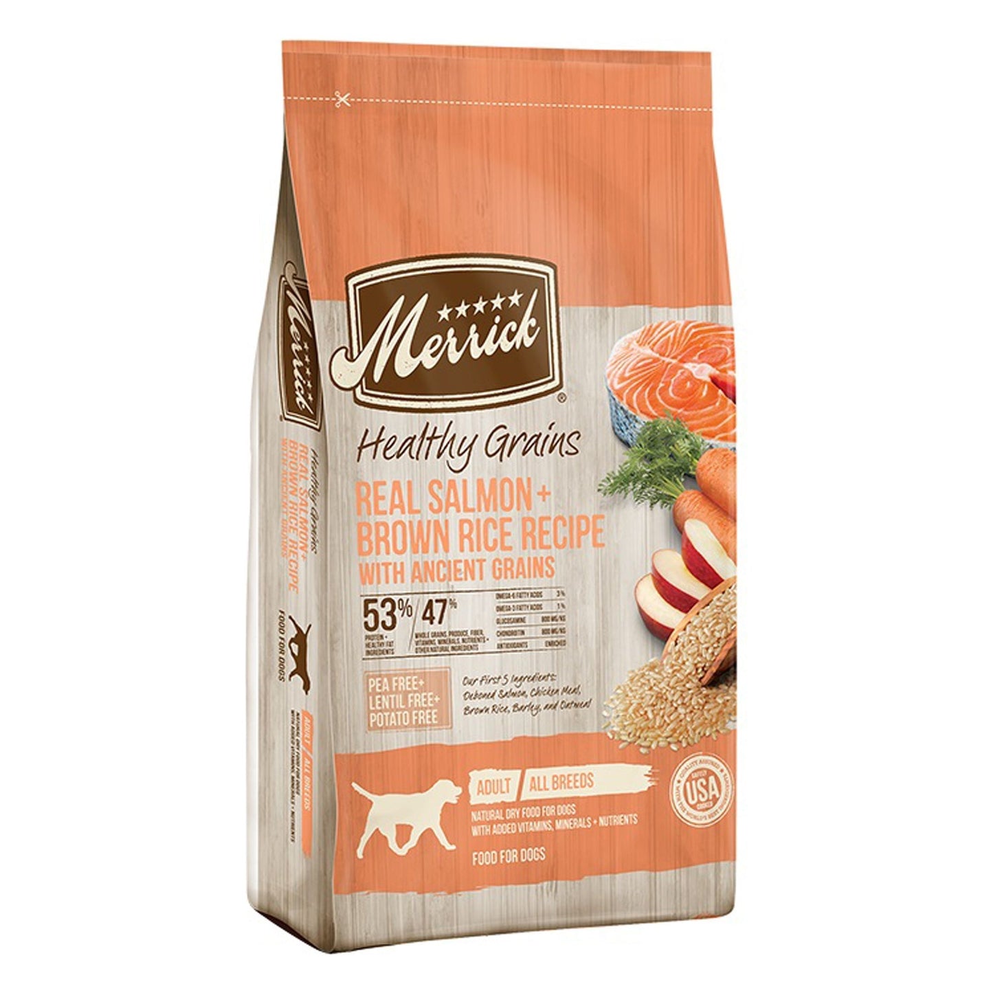 Merrick Dog Grain Salmon And Brown Rice Dry Dog Food with High-Quality Ingredients