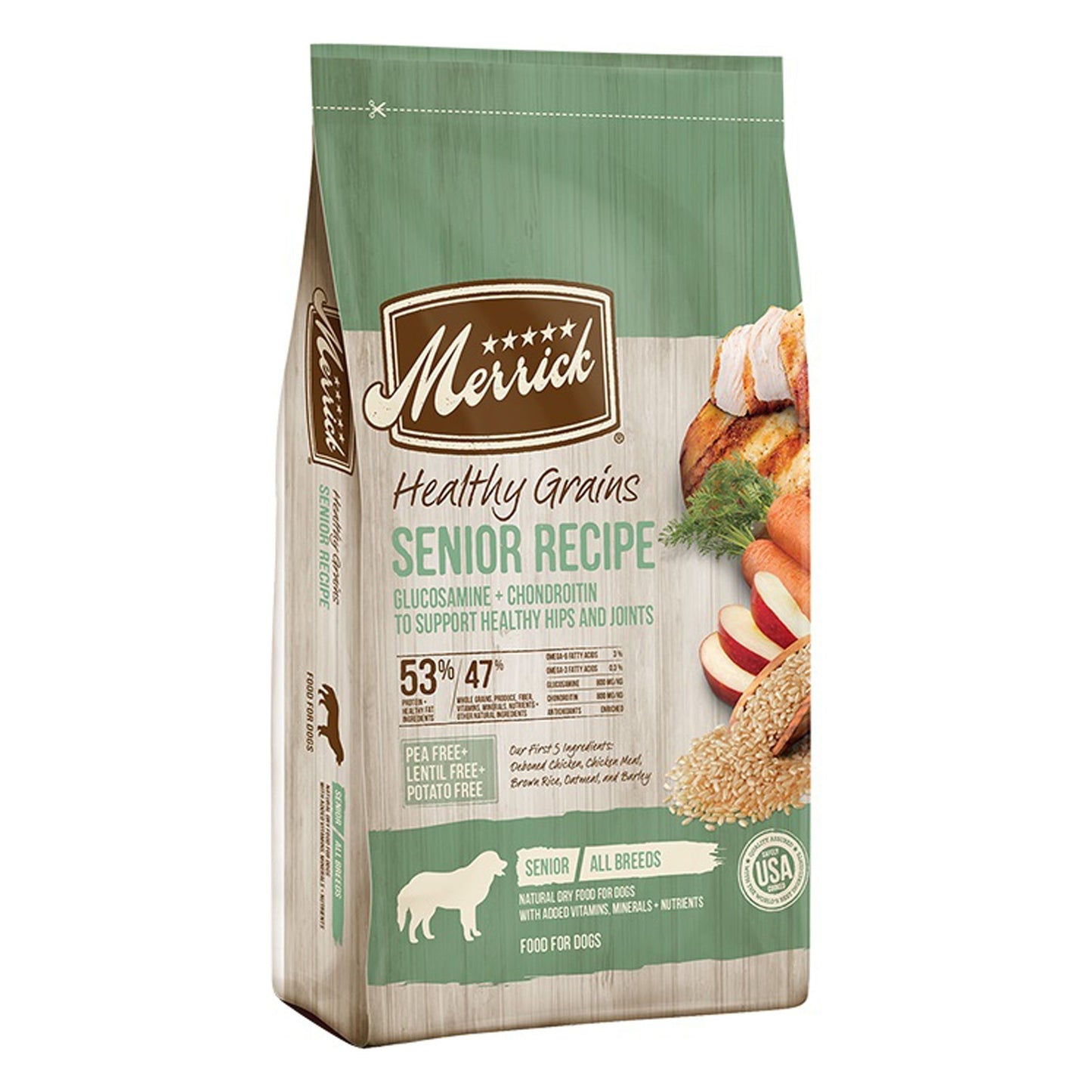 Merrick Dog Grain-Free Senior Formula High-Quality Nutrition for Aging Dogs