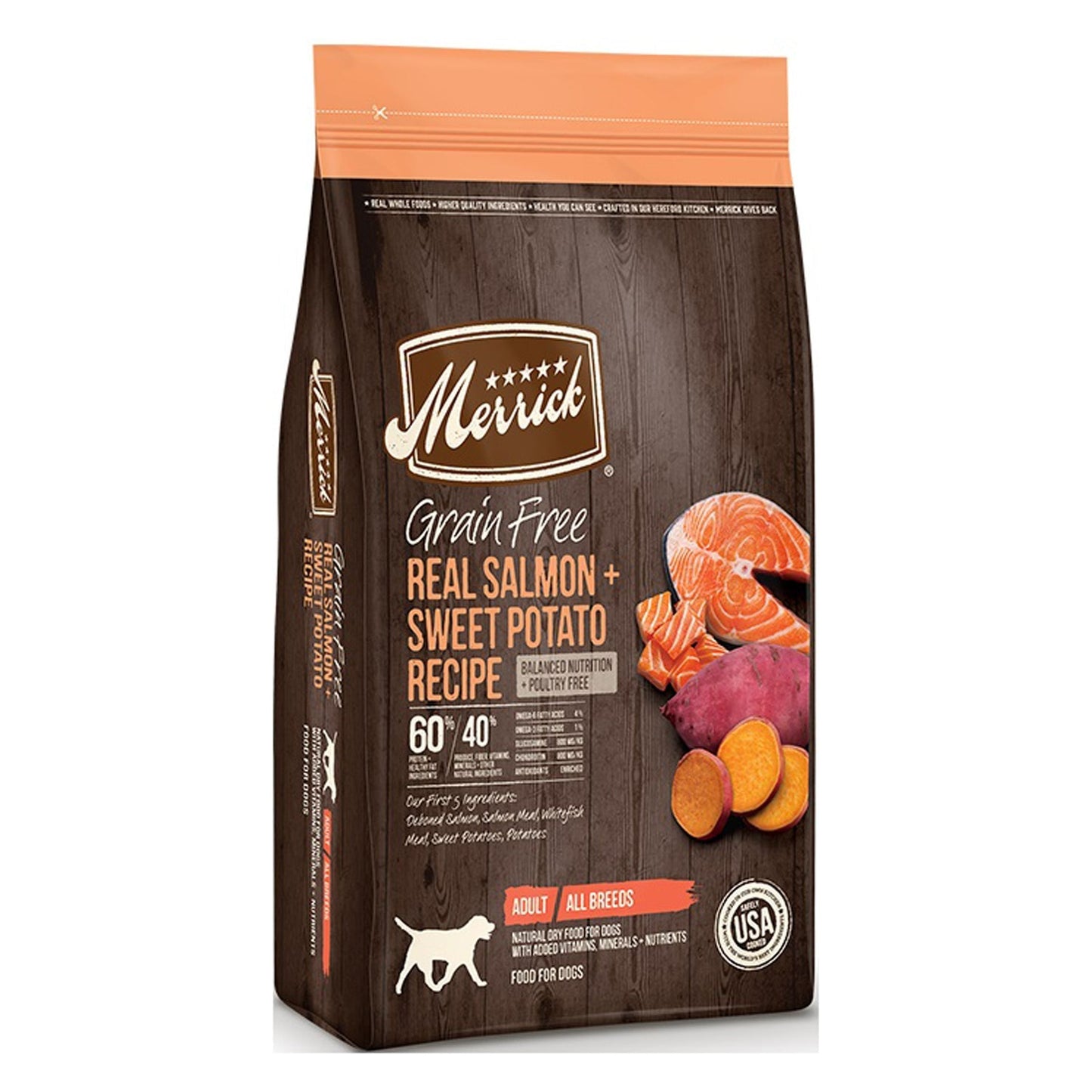 Merrick Dog Grain Free Salmon And Sweet Potato Dry Dog Food