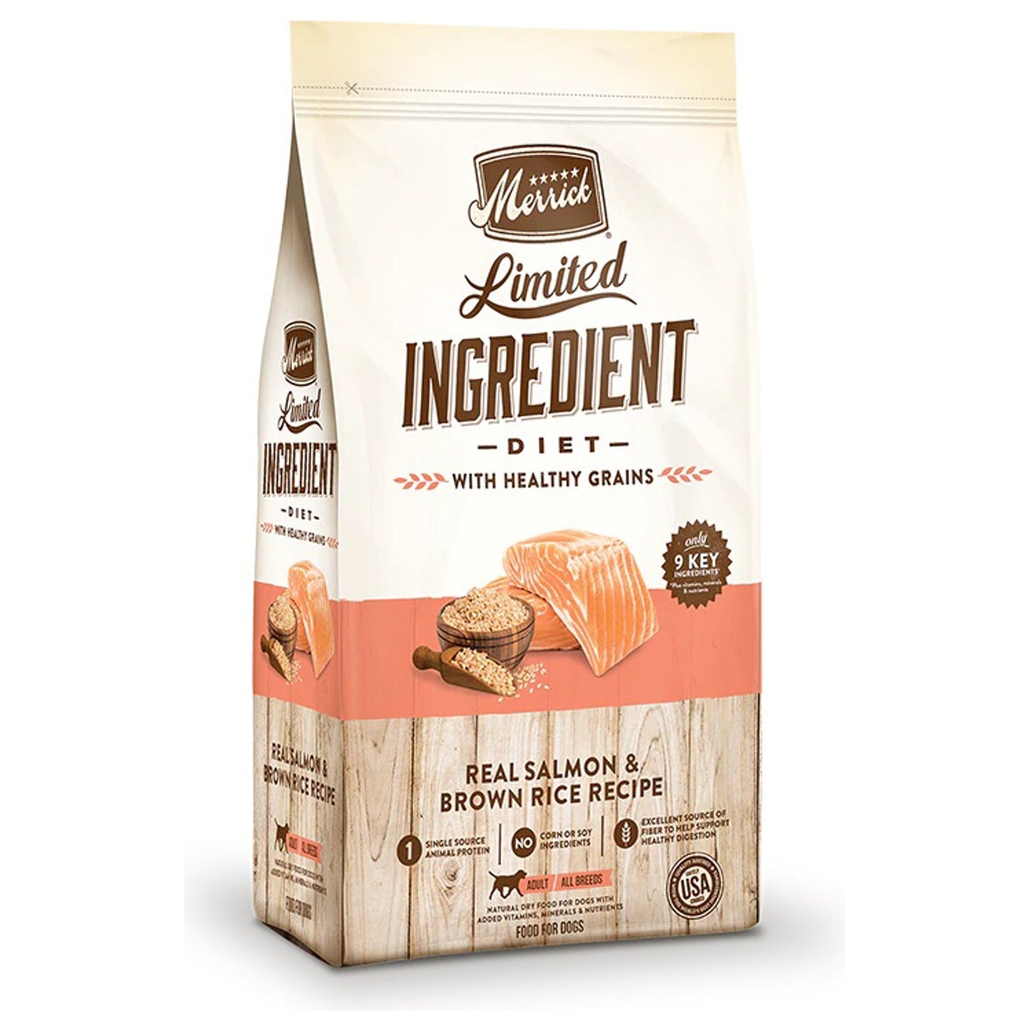 Merrick Dog Limited Ingredient Salmon And Brown Rice 22Lb