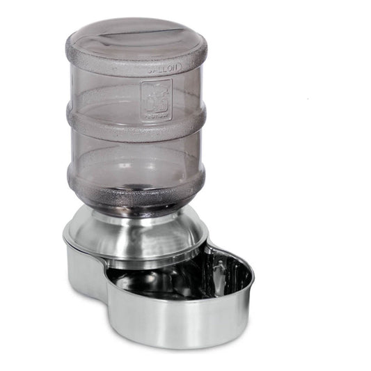 Petmate Replenish Waterer Stainless Steel Stainless Steel/Smoke 1ea/SM