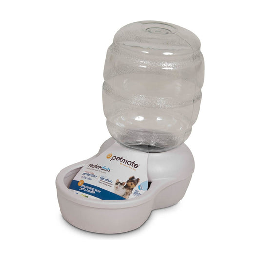 Petmate Replendish Water With Microban Pearl Silver Grey 1ea/XS