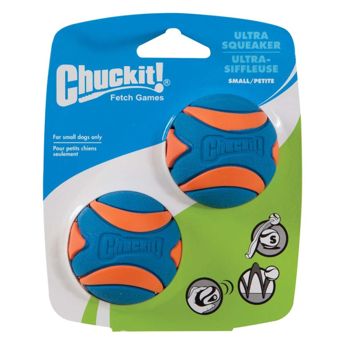 Chuckit! Ultra Squeaker Balls Dog Toy 1ea/2 pk Durable Fetch Toy for Dogs