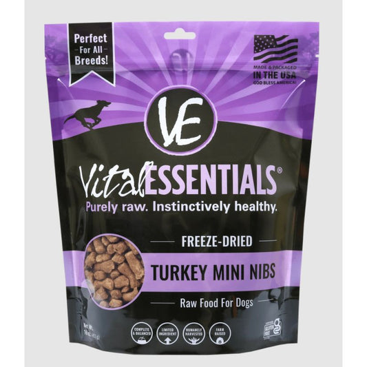 Vital Essentials Freeze Dried Turkey Mini Nibs 1 Lb