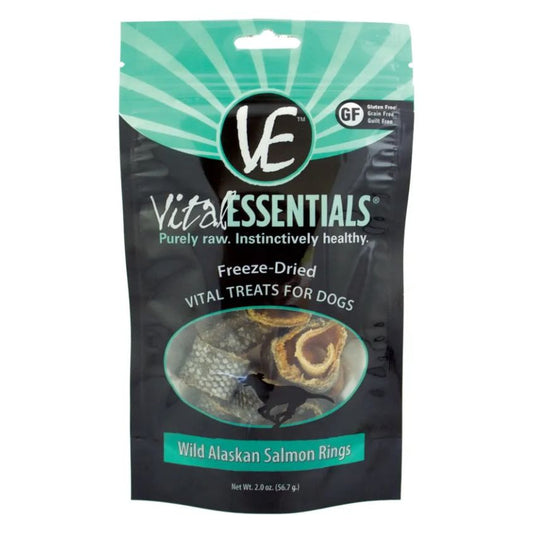 Vital Essentials Fd Vital Treats Wild Alaskan Salmon Rings 2oz.