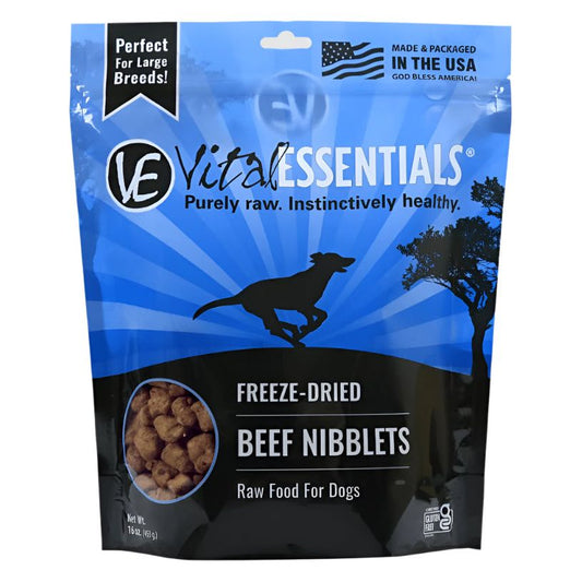 Vital Essentials Freeze Dried Nibblets Beef 1 Lb