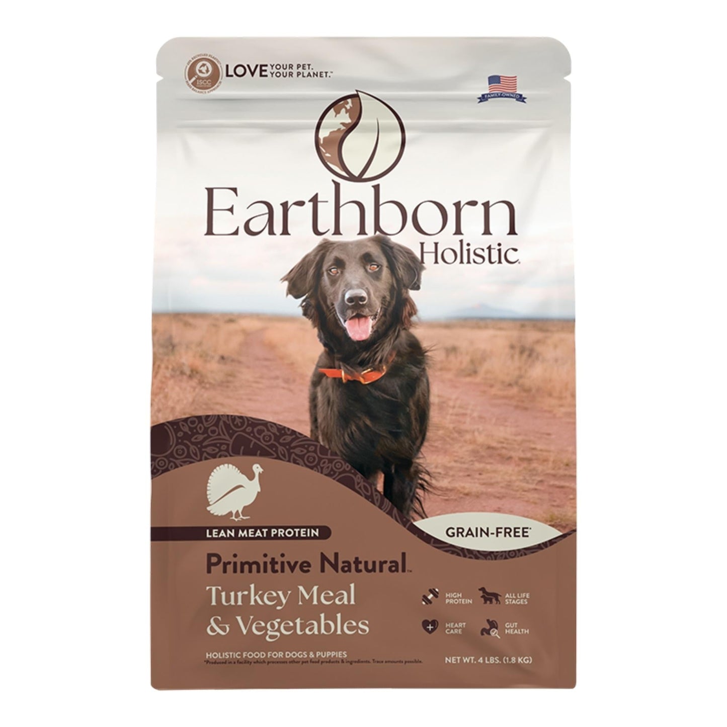 Earthborn Holistic Primitive Natural Grain-Free Dry Dog Food Turkey Meal & Vegetables
