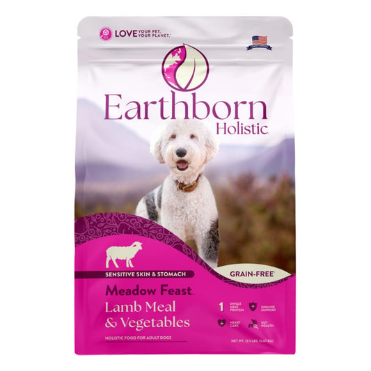 Earthborn Holistic Meadow Feast Grain-Free Dry Dog Food Lamb Meal & Vegetables