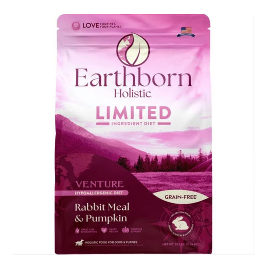 Earthborn Holistic Venture Limited Ingredient Diet Grain-Free Dry Dog Food Rabbit Meal & Pumpkin