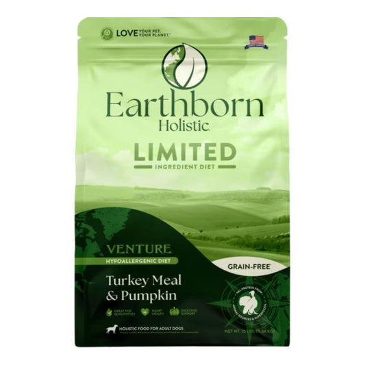 Earthborn Holistic Venture Limited Ingredient Diet Grain-Free Dry Dog Food Turkey Meal & Pumpkin