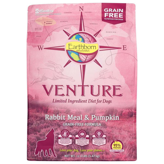 Earthborn Holistic Venture L.I.D. Grain Free Dry Dog Food Rabbit & Pumpkin