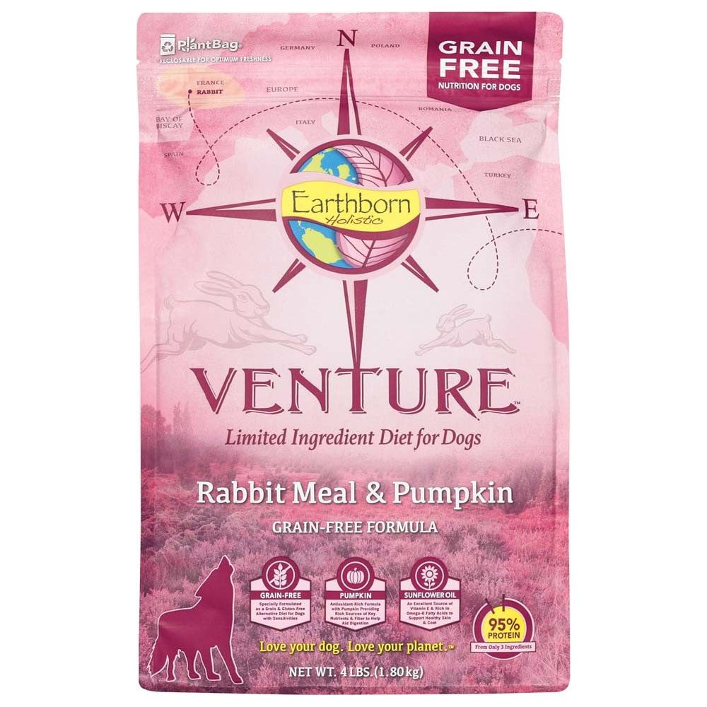 Earthborn Holistic Venture L.I.D. Grain Free Dry Dog Food Rabbit & Pumpkin