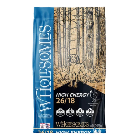 Wholesomes High Energy 26/18 Dry Dog Food Chicken 40lb