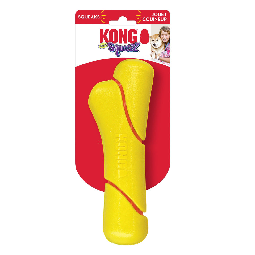 KONG Squeezz Tennis Stick Dog Toy 1ea