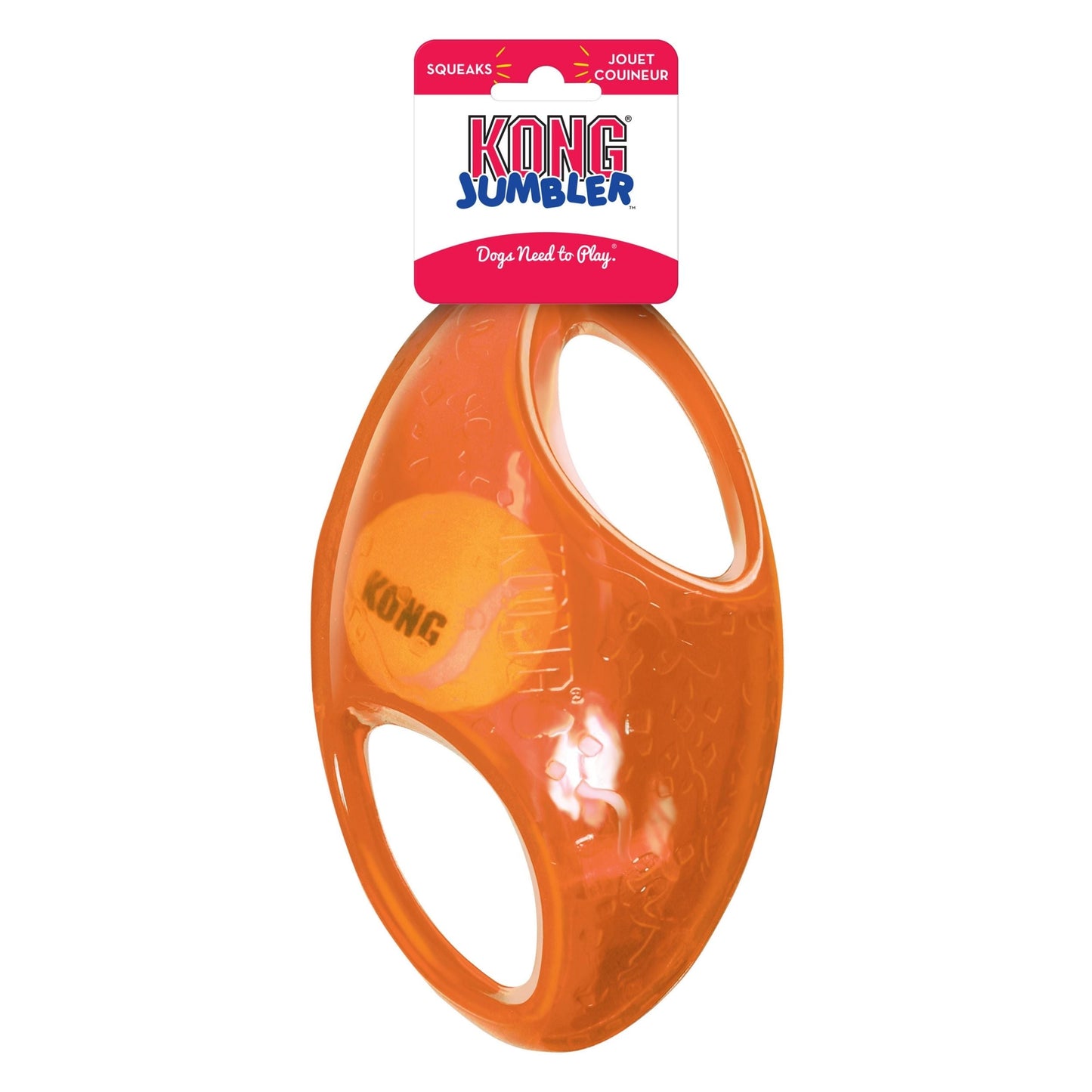 KONG Jumbler Dog Toy Football Assorted