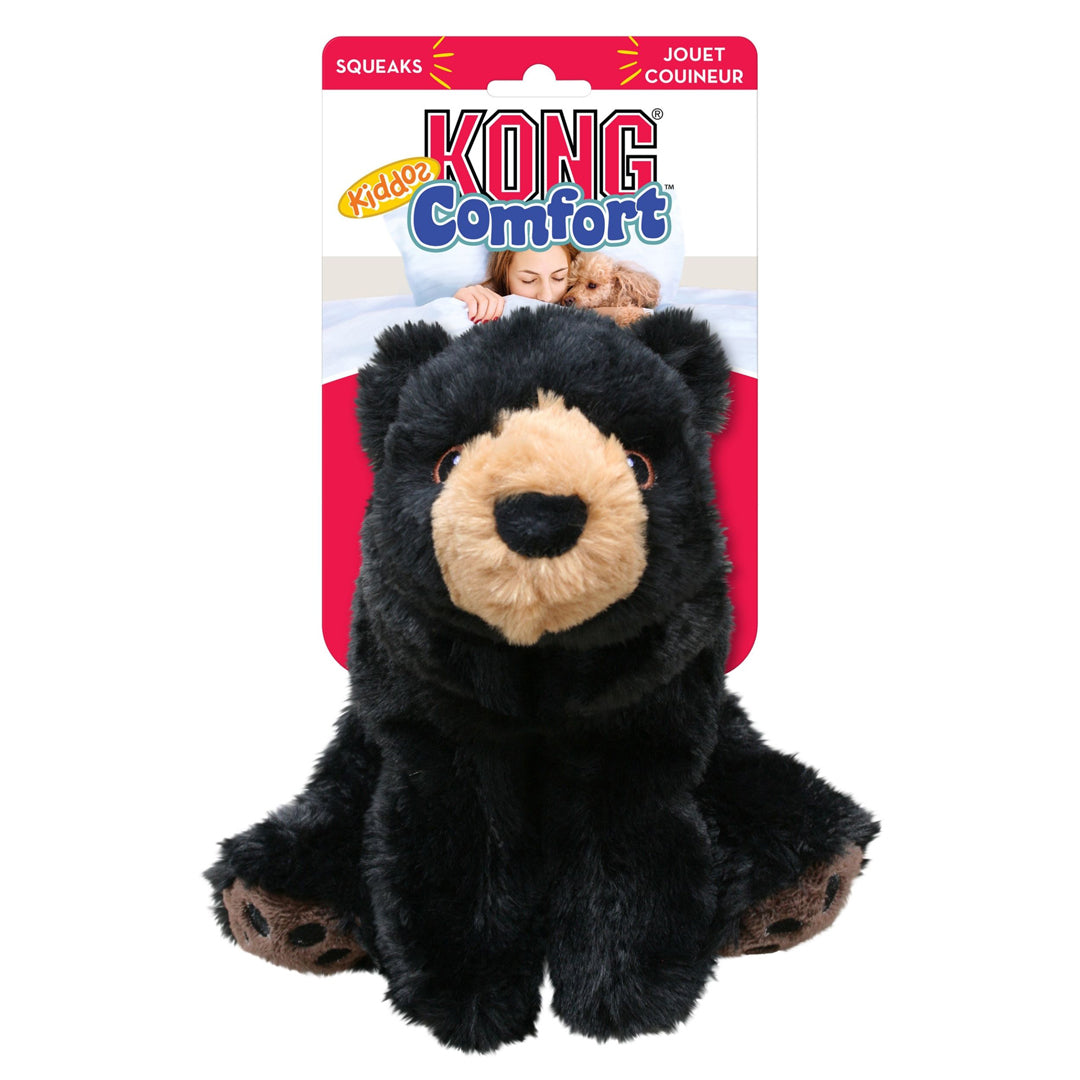 KONG Comfort Kiddos Bear Dog Toy Durable Plush Squeaky Chew Toy for Puppies and Dogs