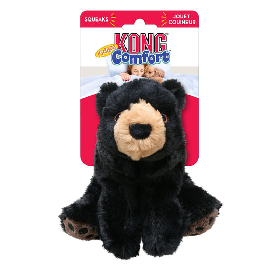 KONG Comfort Kiddos Bear Dog Toy Durable Plush Squeaky Chew Toy for Puppies and Dogs