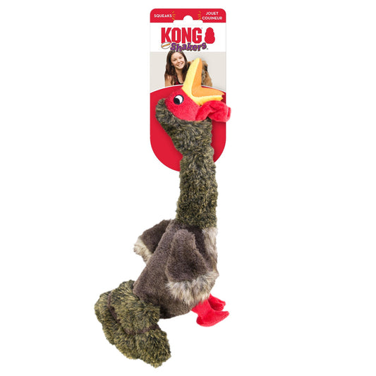 KONG Shakers Honkers Turkey Dog Toy Multi-Color 1ea