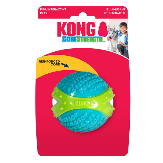 KONG Corestrength Dog Toy Ball Durable Chew Toy for Powerful Chewers