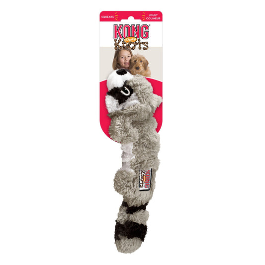 KONG Scrunch Knots Raccoon Dog Toy Small/Medium