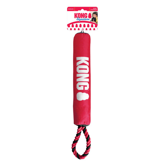 KONG Signature Stick Dog Toy with Rope Durable Chew Toy for Dogs