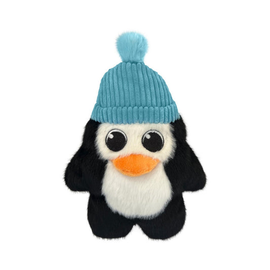 KONG Holiday Snuzzles Dog Toy Penguin, Durable Plush Interactive Pet Toy for Play and Fun