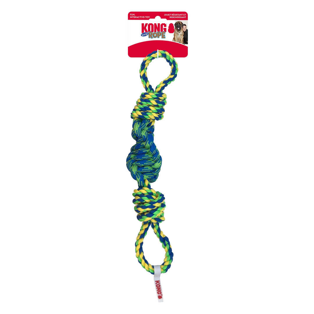 KONG Rope Bunji Dog Toy Assorted 1ea Durable Chew Toy for Active Dogs