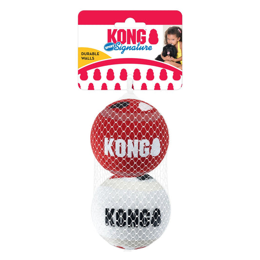 KONG Signature Sport Balls Dog Toy Multi-Pack for Active Play and Fetch Fun