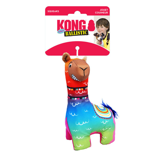 KONG Ballistic Vibez Llamas Dog Toy Assorted