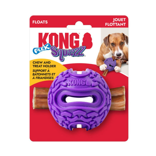 KONG Squeezz Flex Ball Dog Toy 1ea/MD/LG