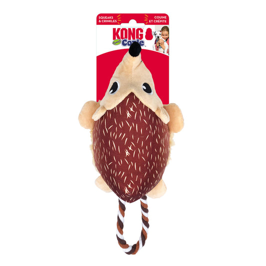 KONG Cozie Tuggz Dog Toy Hedgehog Soft Plush Durable Chew Toy for Dogs