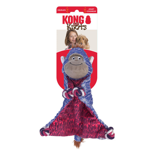KONG Knots Flatz Dog Toy Monkey 1ea