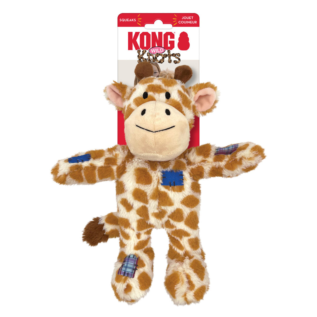 KONG Wild Knots Dog Toy Giraffe Durable Chew Toy for Dogs