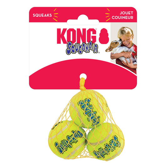 KONG Air Dog Squeaker Tennis Ball Dog Toy 1ea/Pack, Durable Fetch and Chew Toy