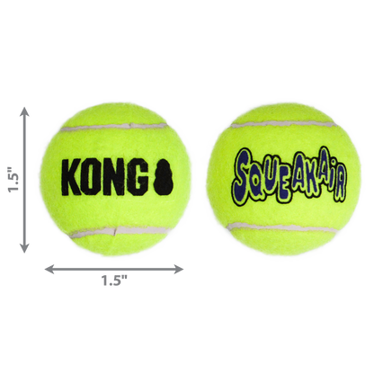 KONG Air Dog Squeaker Tennis Ball Dog Toy 1ea/Pack, Durable Fetch and Chew Toy