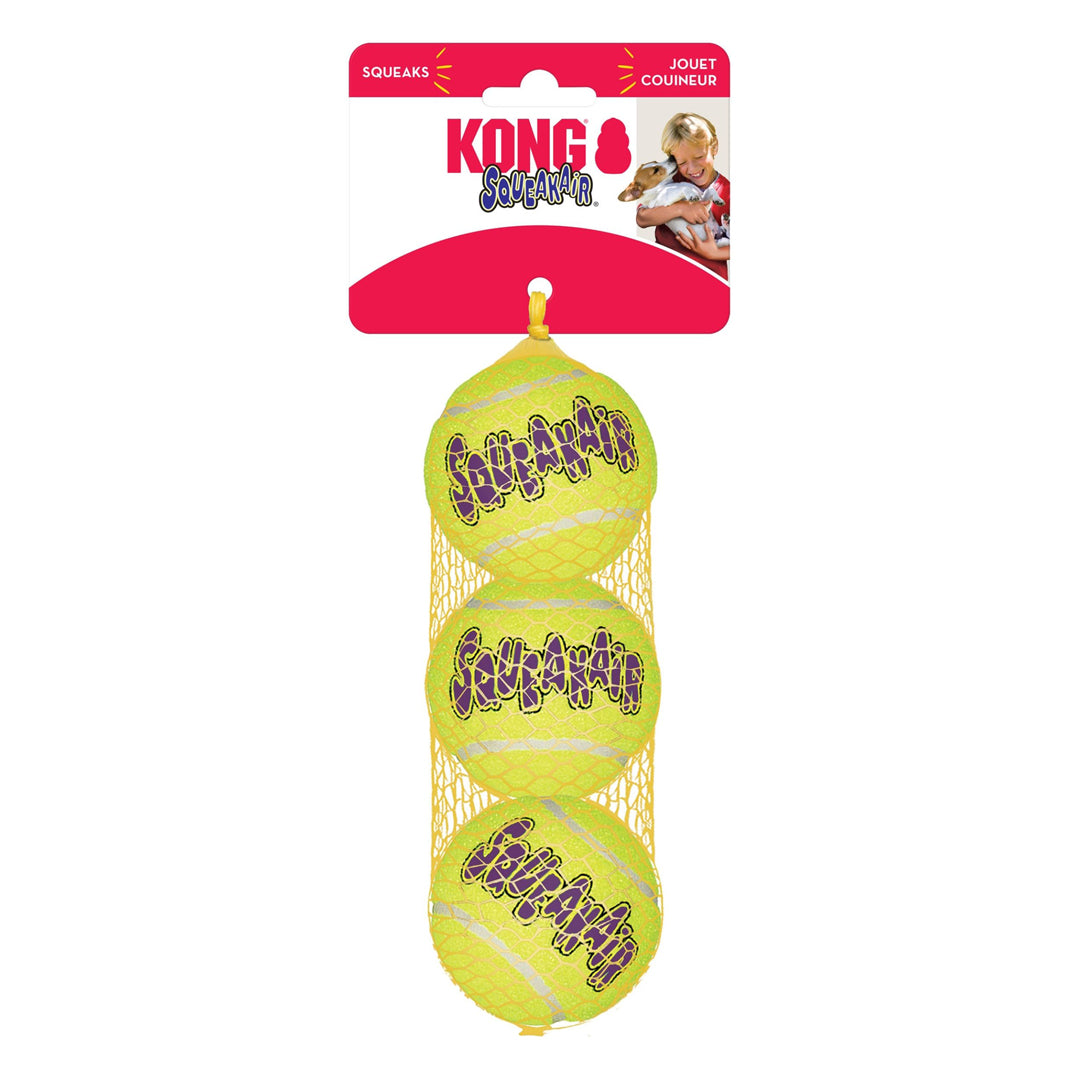 KONG Air Dog Squeaker Tennis Ball Dog Toy 1ea/Pack, Durable Fetch and Chew Toy
