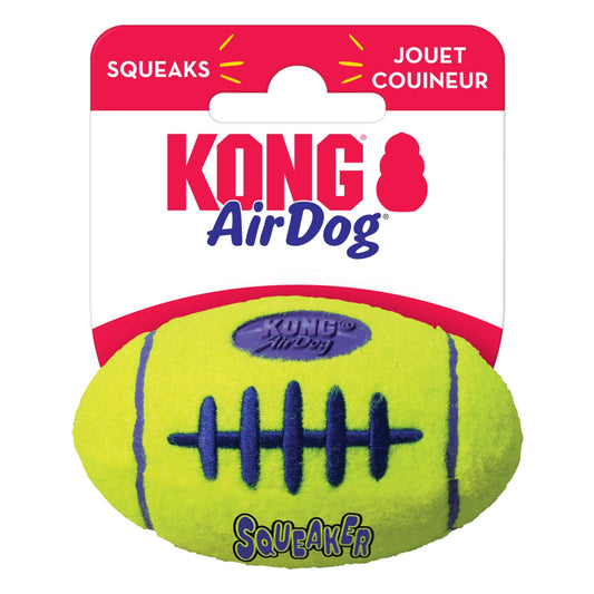 KONG Air Dog Squeaker Football Dog Toy Durable Interactive Chew Toy for Dogs