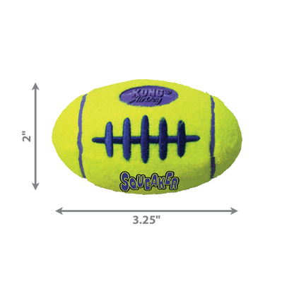KONG Air Dog Squeaker Football Dog Toy Durable Interactive Chew Toy for Dogs