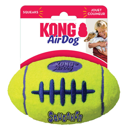 KONG Air Dog Squeaker Football Dog Toy Durable Interactive Chew Toy for Dogs