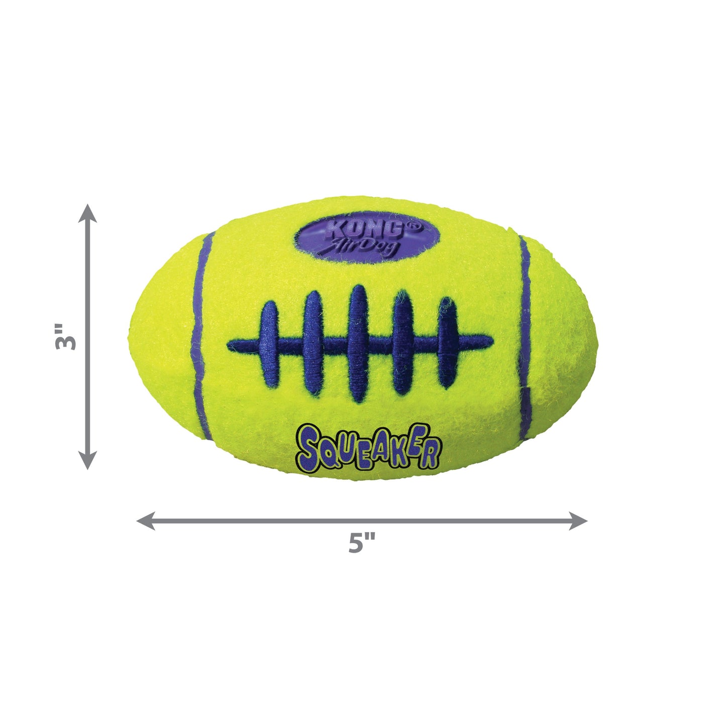 KONG Air Dog Squeaker Football Dog Toy Durable Interactive Chew Toy for Dogs