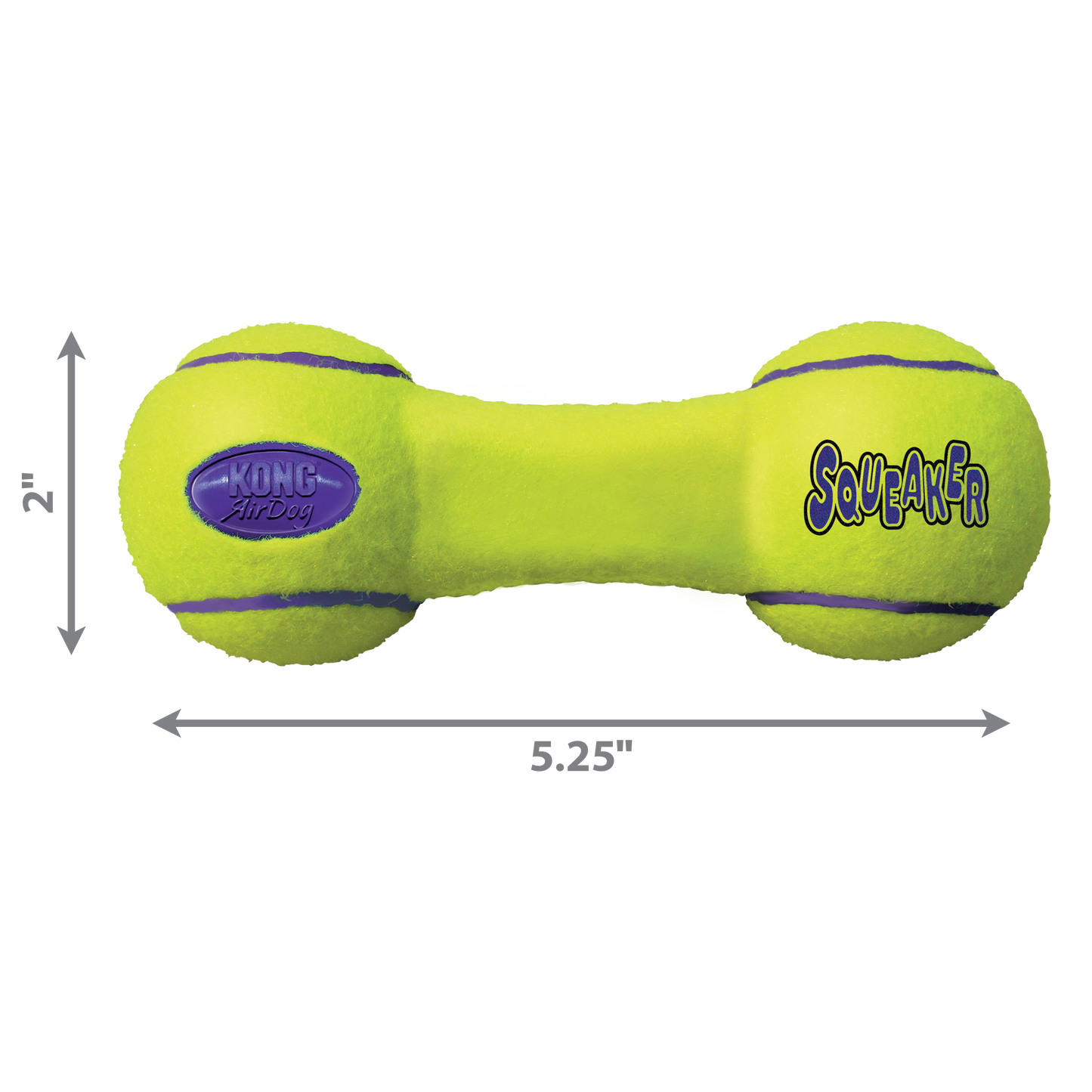 KONG Air Dog Squeaker Dumbbell Dog Toy Durable Interactive Chew Toy for Dogs