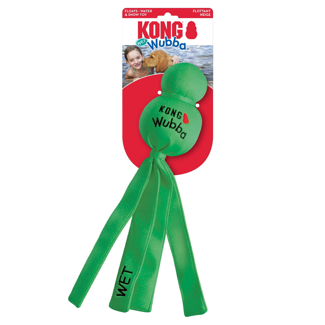 KONG Water Wubba Dog Toy Assorted 1ea Durable Floating Fetch Toy for Dogs